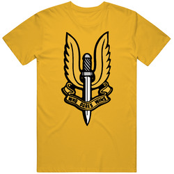 Sas Badge British Army Air Service Who Dare Wins T Shirt