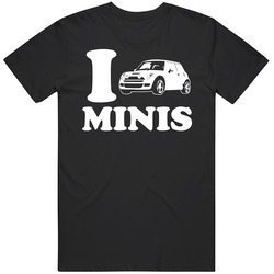 I Love Mini Cooper Car Automobile T Shirt
