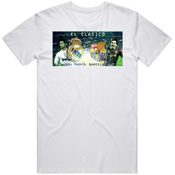 El Classico Barcelona Real Madrid Soccer Futbal T Shirt