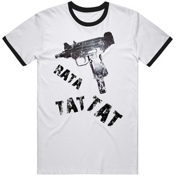 Uzi Rata Tat Tat Funny T Shirt