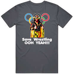 Save Wrestling Randy Macho Man Savage Olympic T Shirt