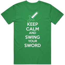 Tobuscus Keep Calm And Move On Parody Swing Your Sword T Shirt