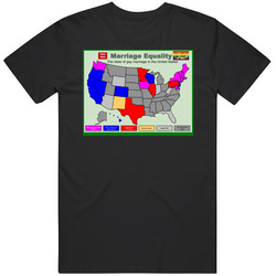 Usa American Map Sex Marriage Funny T Shirt