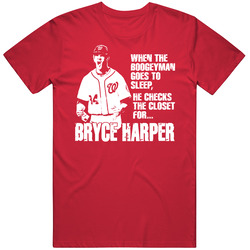Boogeyman Baseball Bryce Harper Washington T Shirt