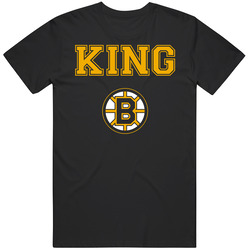 Boston King B Hockey Tribute Black T Shirt