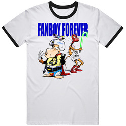 Fanboy Forever Opus And Bill The Cat Comic Cartoon Superhero Fan Parod