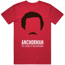 Anchorman Mustache Ron Burgundy Movie Movember Stache T Shirt
