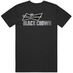 Beer Budweiser Black Crown T Shirt
