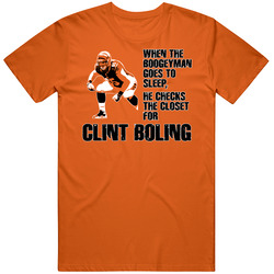 Football Boogeyman Clint Boling Cincinnati T Shirt