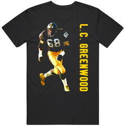 Lc Greenwood Pittsburgh Football Legend Steel Curtain Defense T Shirt