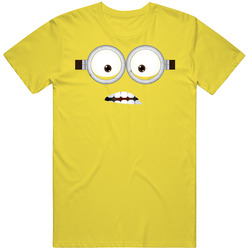 Funny Super Villian Minion Head Cartoon Comic Movie Tribute T Shirt