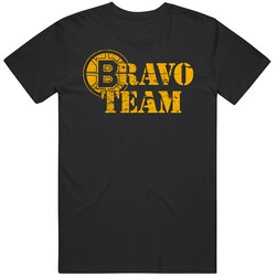Boston Hockey Bravo Team Military Tribute Distressed T Shirt