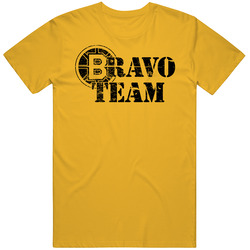 Bravo Team Boston Hockey Military Tribute Distressed T Shirt