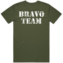 Bravo Team Special Forces Military Green T Shirt