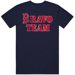 Bravo Team Boston Baseball Military Tribute Navy Blue T Shirt