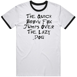 The Quick Brown Fox Jumps Over The Lazy Dog Floyd Rock Tribute T Shirt