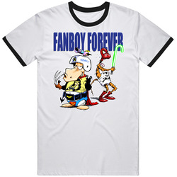 Fanboy Forever Opus And Bill The Cat Comic Cartoon Superhero Fan Parod