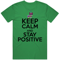 Unikitty Keep Calm And Stay Positive Cute Kitty Irish Green T Shirt