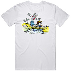 Calvin And Hobbes Zombie Fan Tribute T Shirt