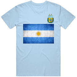 Argentina Flag World Soccer Football Fan Tribute T Shirt