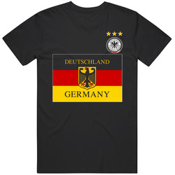 Germany Flag World Soccer Football Fan Tribute T Shirt