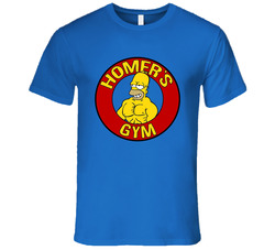 Homer's Gym - Homer Simpson Tribute Fitted Workout T Shirt