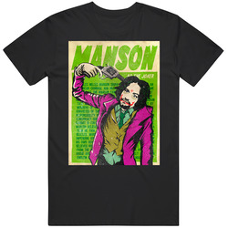 Charles Manson Comic Villain T Shirt
