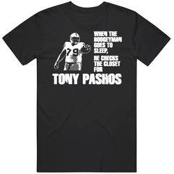 Boogeyman Football Oakland Tony Pashos T Shirt