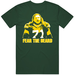 Fear The Beard Gb Josh Sitton Green Bay Football T Shirt