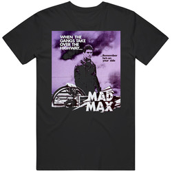 Australia Mel Gibson Movie Poster Mad Max Action T Shirt