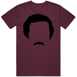 Ron Burgundy Anchorman Will Ferrell Funny Mustache Classy T Shirt