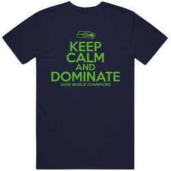 Seattle World Champions Keep Calm Football Tribute T Shirt