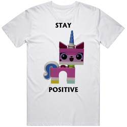 Unikitty Stay Positive Cute Kitty T Shirt