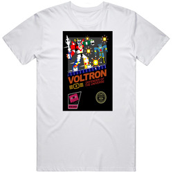 Voltron Cartoon Classic Retro Video Game Mashup T Shirt