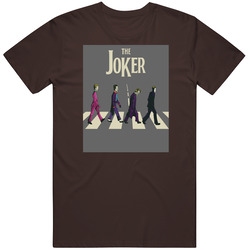 Joker Abbey Road Music Parody Comic Classic Villain T Shirt