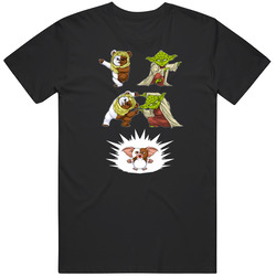 Yoda Ewok Gizmo Sci Fi Cult Classic Retro Vintage 80s T Shirt
