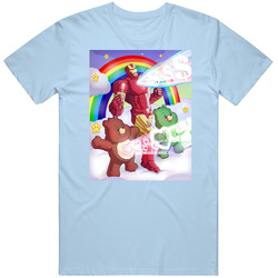 Care Bears Comic Cartoon 80s Retro Hero Crossover T Shirt
