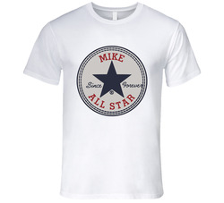 Mike Personalized Name Converse Sports Shoe Tribute T Shirt