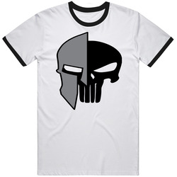 Punisher Soldier Skull Comic Crossover Logo T Shirt