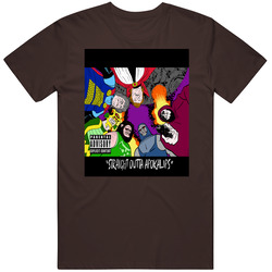 Music Comic Crossover Album Cover Parody T Shirt