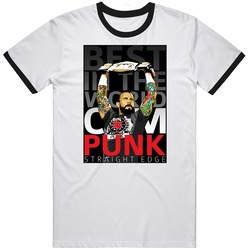Cm Punk Straight Edge Best In The World Wrestling T Shirt