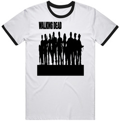 Walking Dead Tv Cult Vintage Classic Silhouette T Shirt