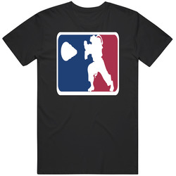 Street Fight Ryu Hadouken Sports Basaball Mashup Logo T Shirt