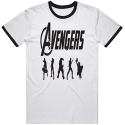 Avengers Classic Team Comic Silhouette Hero Movie T Shirt