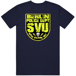 Berlin Svu Super Villains Unit Police Swat Comics Parody Cool T Shirt