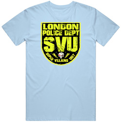 Londonsvu Super Villains Unit Police Swat Comics Parody Cool T Shirt