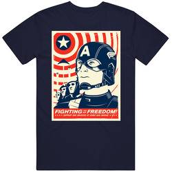 Captain America War Poster Superhero Comic Movie T Shirt