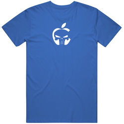 Apple Punisher Comic Computer Super Nerd Geek Tribute T Shirt