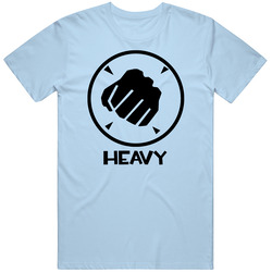 Team Fortress 2 Heavy Blue Team Video Game Fan T Shirt