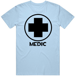 Team Fortress 2 Medic Blue Team Video Game Fan T Shirt
